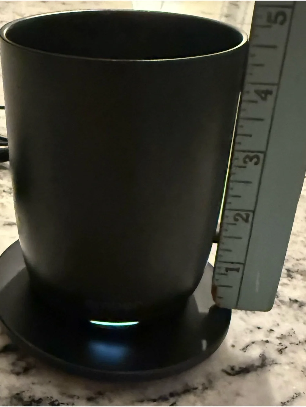Ember Temperature-Controlled Mug with charging nest - Black with  LED